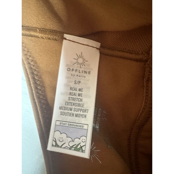 OFFLINE By Aerie Real Me Medium Support Padded Bra Burnt Orange SMALL NWT - Picture 5 of 8